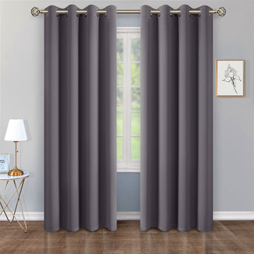 Blackout Curtains for Bedroom, Set of 2 Curtains for Living Room, Thermal Insulated Blackout Curtains