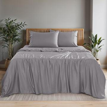 4-Piece 100% Organic Viscose from Bamboo Sheets Set