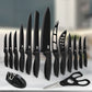 15-Piece Stainless Steel Kitchen Knife Set | Lux Decor Collection