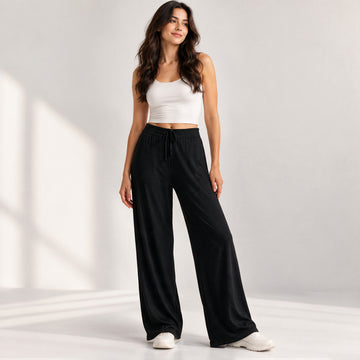 Cloud Pants – Relaxed Straight-Leg Lounge Pants with Drawstring Waist