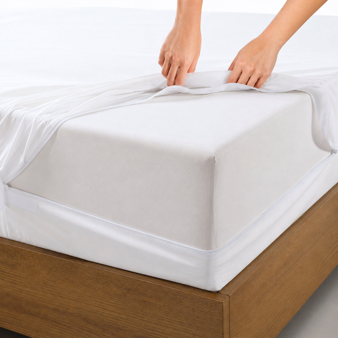 Premium Waterproof Mattress Protector Encasement | Soft, Breathable & Noiseless Cover