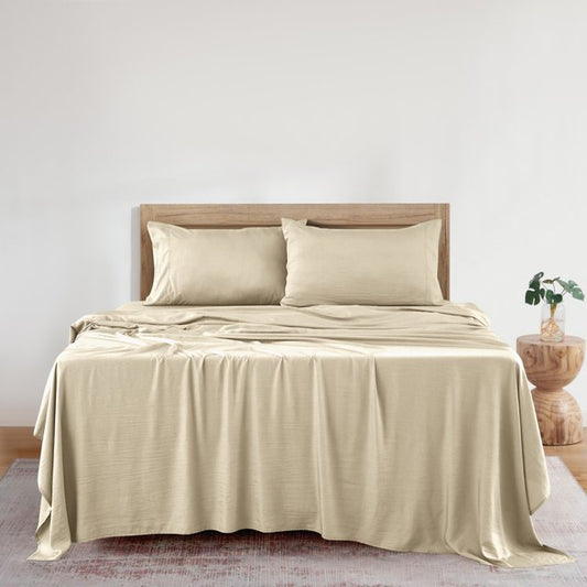 4-Piece Bamboo Blend Cooling Bed Sheets Set