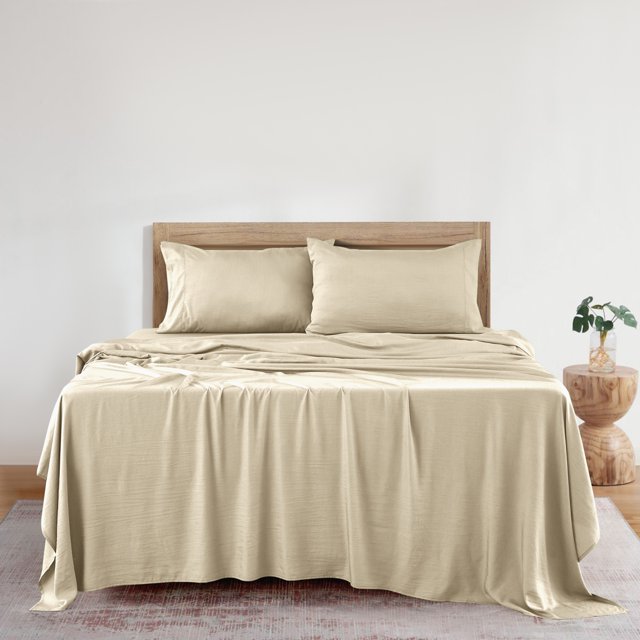 4-Piece Bamboo Blend Cooling Bed Sheets Set