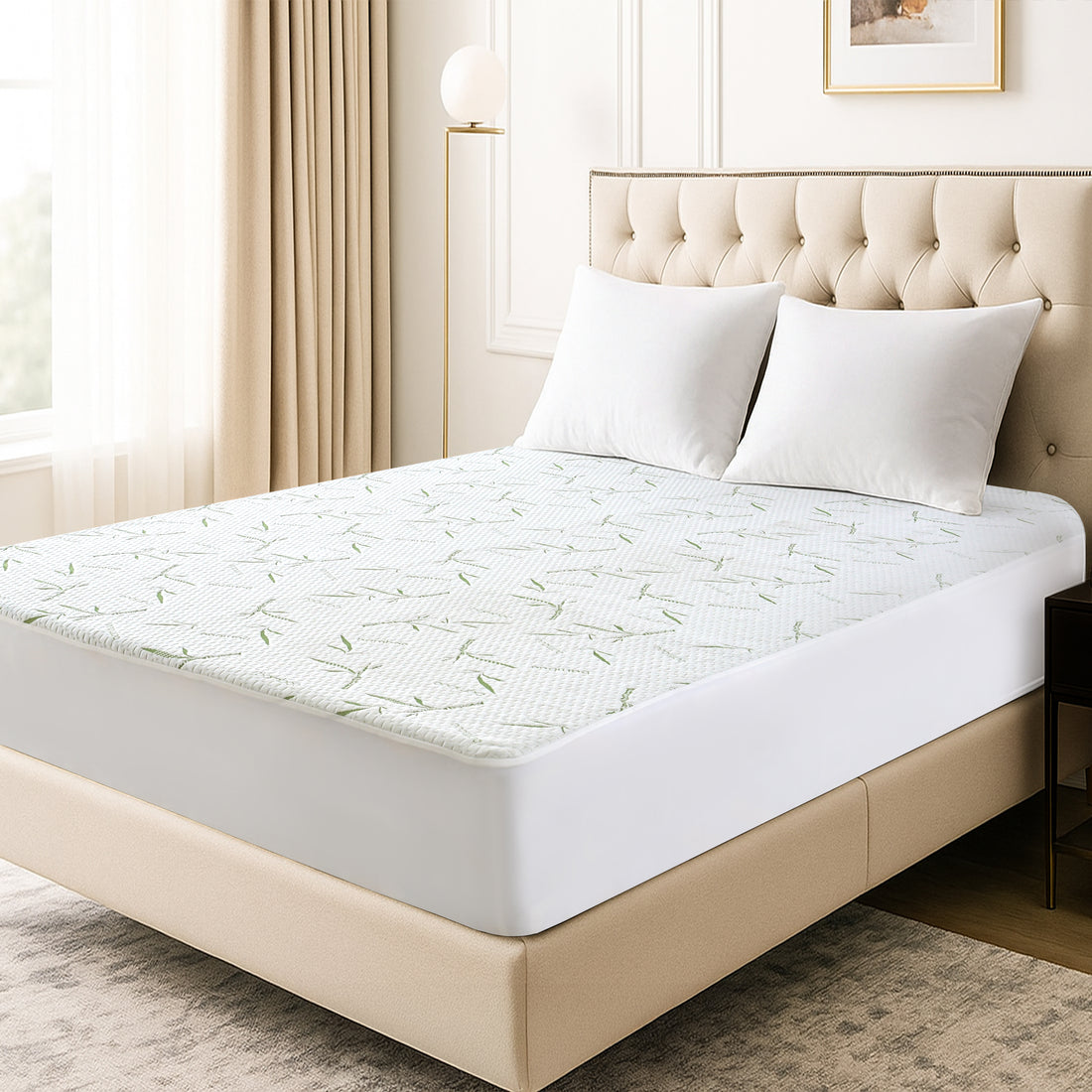 Bamboo Mattress Protector – 100% Waterproof – Mattress Cover