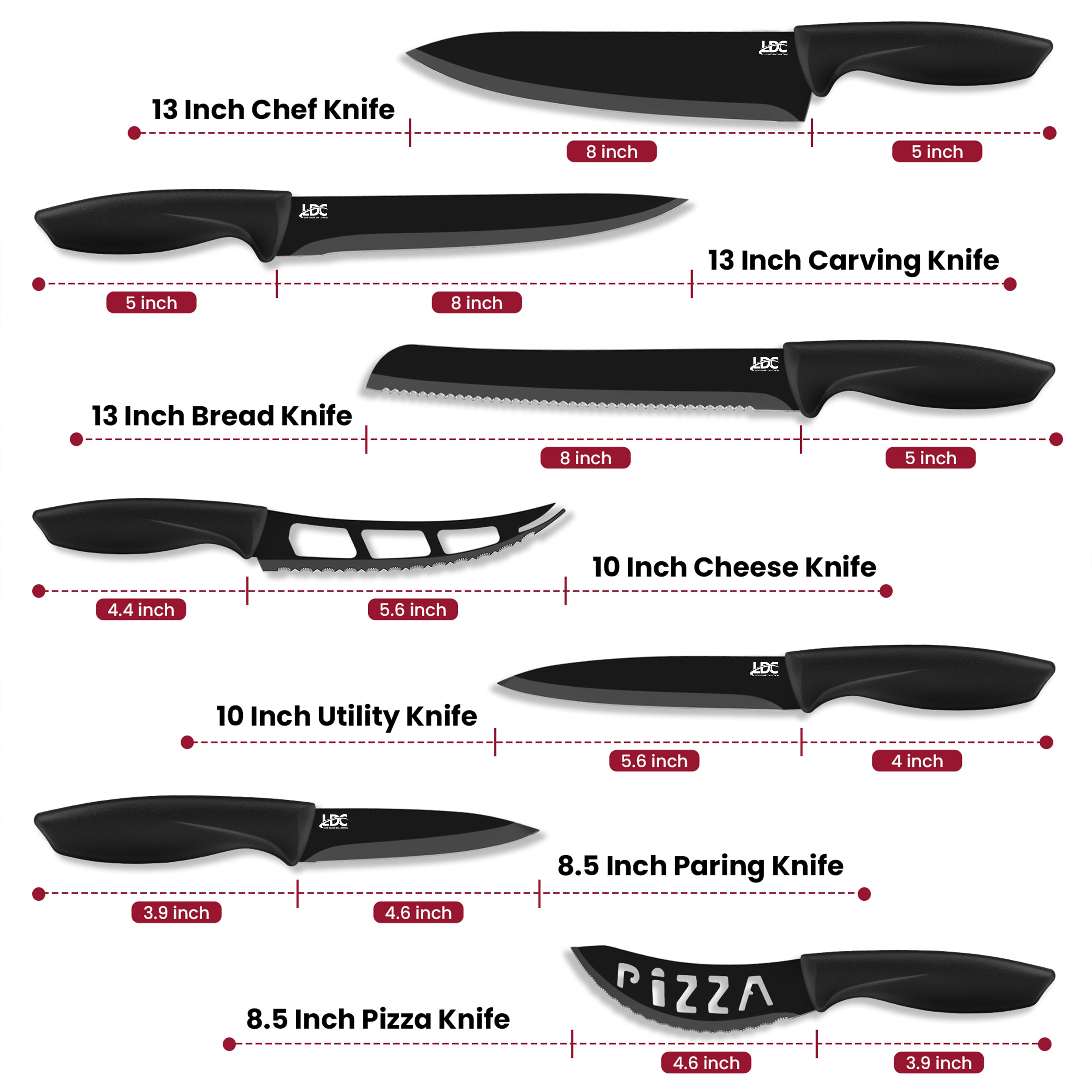 Buy 7-Piece Stainless Steel Kitchen Knife Set | Official Online