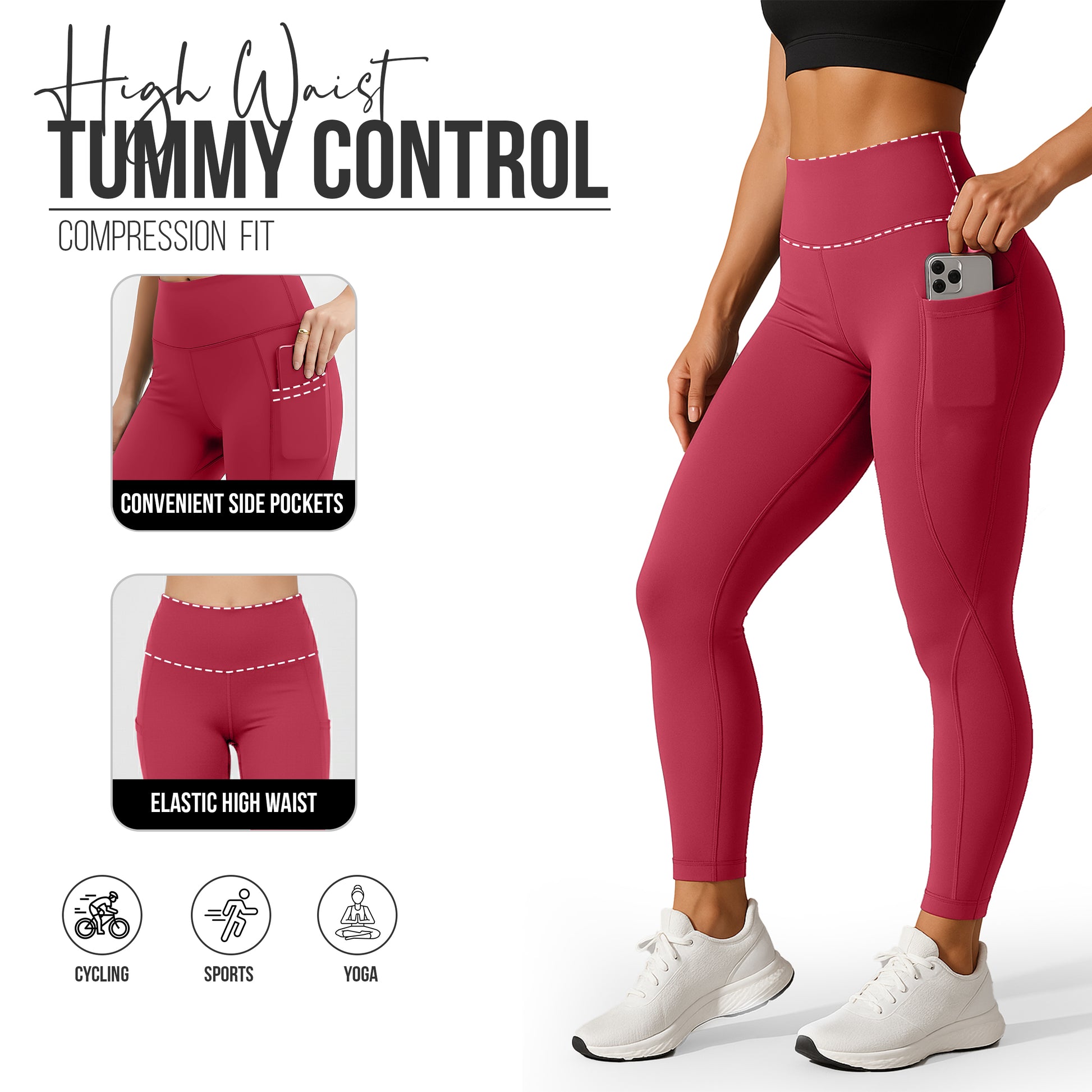 High-Waisted Leggings with Pockets features and benefits – Lux Decor
