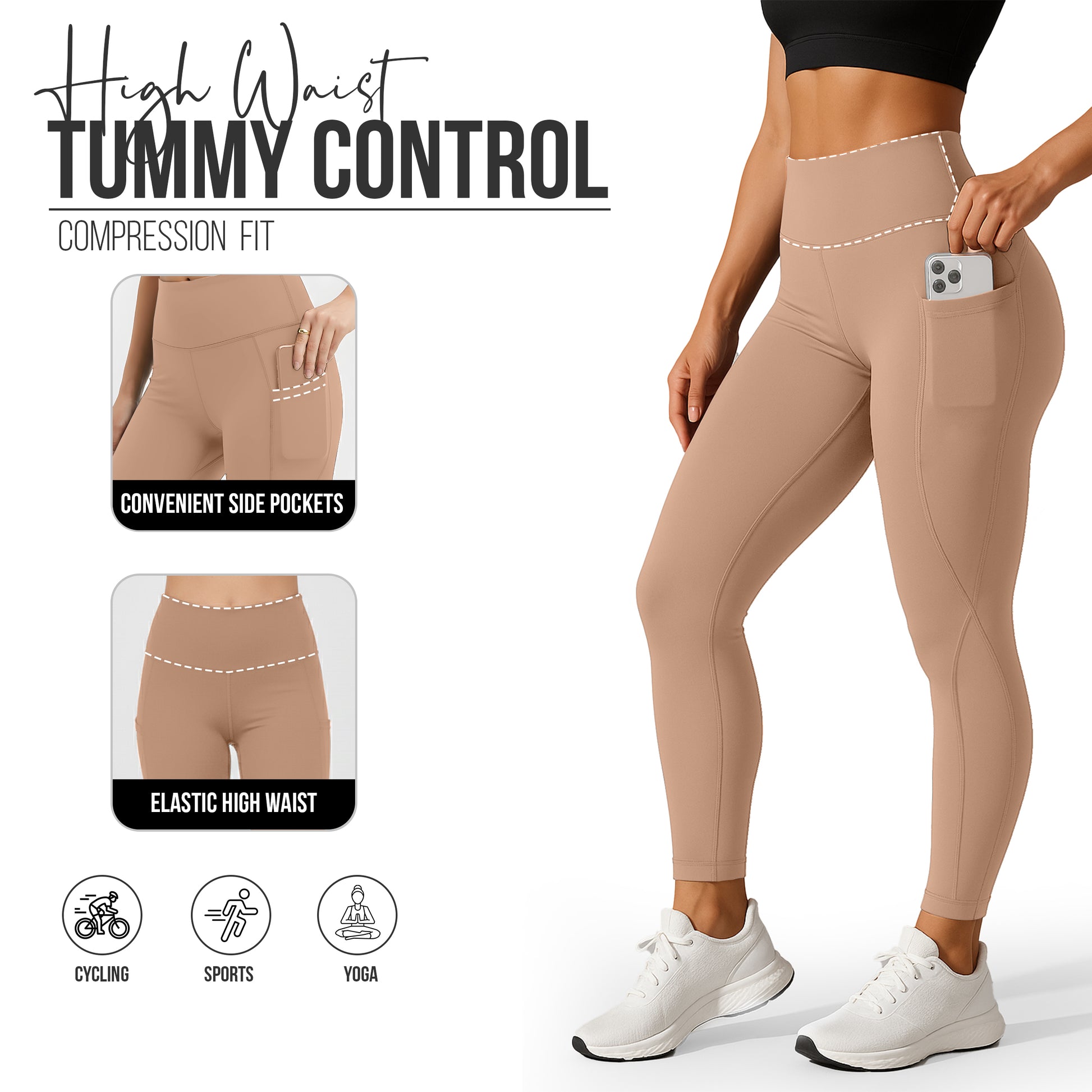 High-Waisted Leggings with Pockets features and benefits – Lux Decor