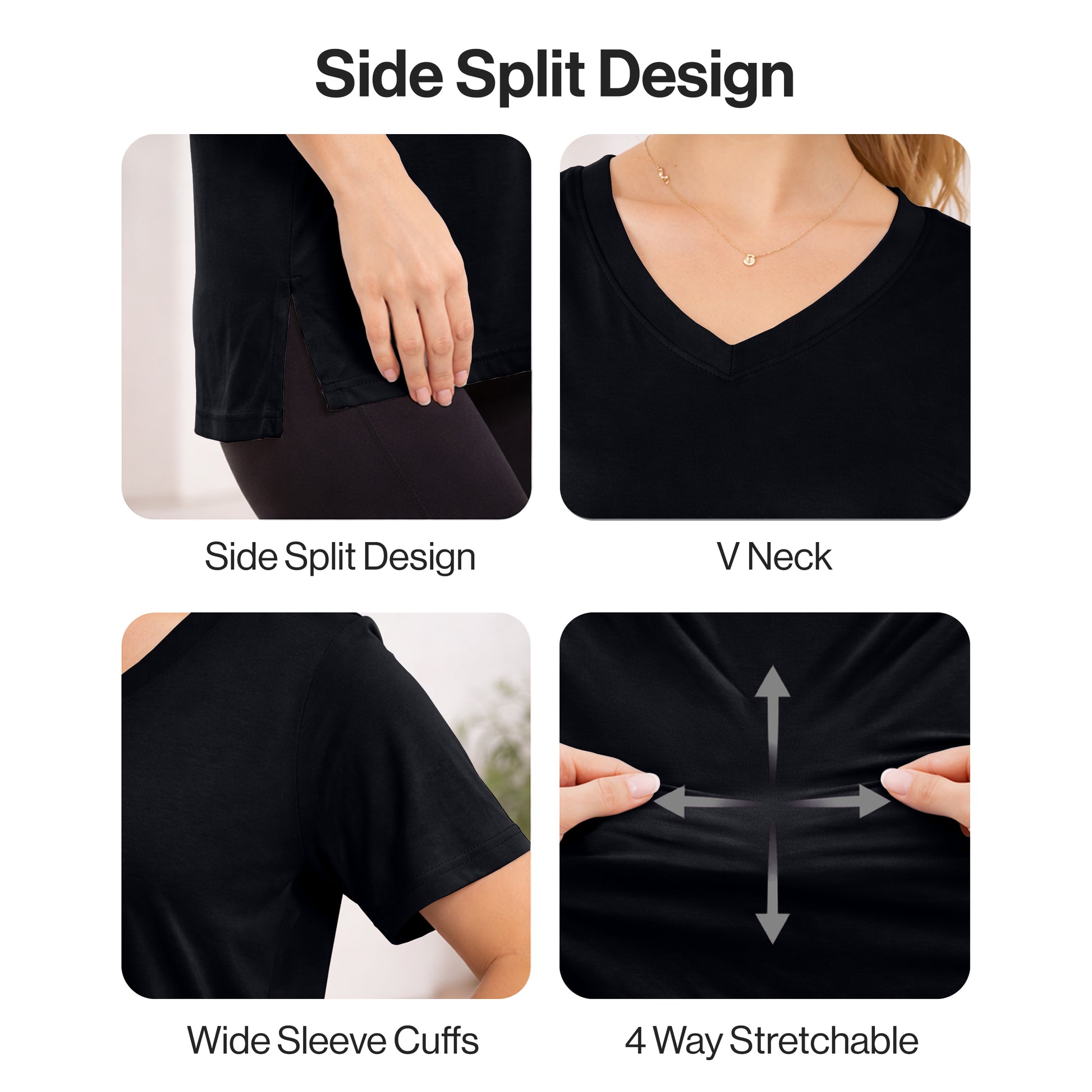 Women’s Stretch Performance T-Shirt features and benefits – Lux Decor